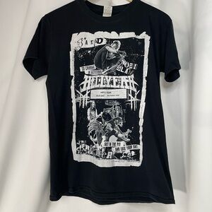Gildan HELLYEAH heavy metal black graphic band T-Shirt sz M